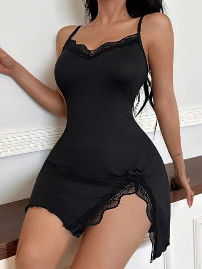 Women able Kanten Slit Slip Dress view 5