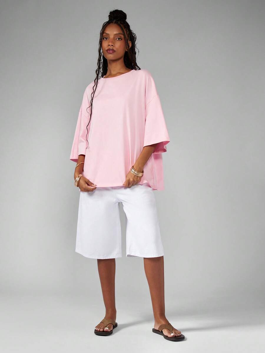 MISSGUIDED Camiseta de verano oversize con estampado de limón, de alta moda, estilo gráfico urbano, casual de fin de semana, con diseño de declaración en la espalda, ropa de resort