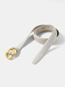 MOTF PREMIUM 1PC ASYMMETRICAL SHAPE BUCKLE BELT - White - View 7