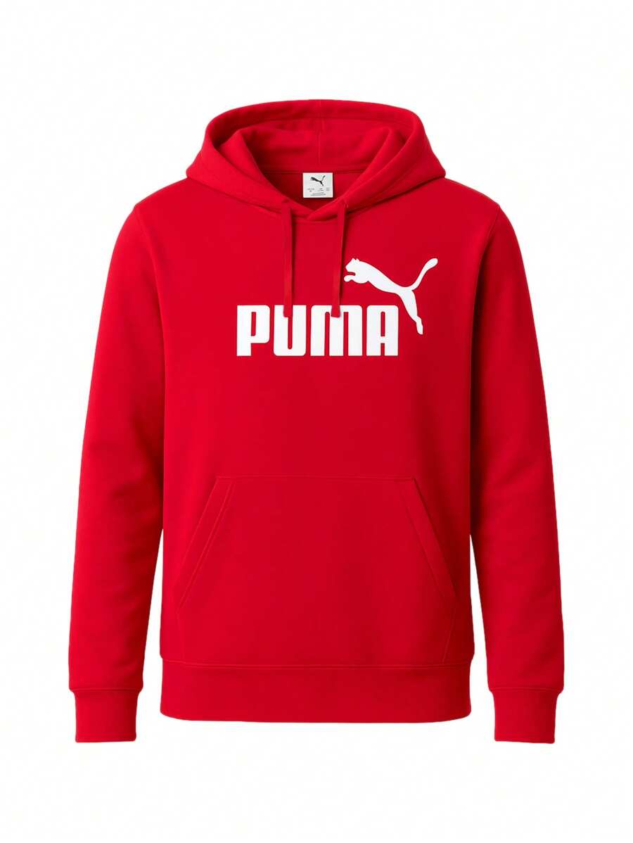 Puma ESS No. 1 Logo HoodieFor All Time - Red - View 1