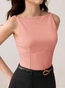 BizChic 2025秋季新款蝴蝶结镂空装饰上衣，优雅都市浪漫乡村风，适合音乐节、机场旅行、婚礼宾客、生日、万圣节、商务休闲、办公室、约会、派对、返校等场合，夏季女士无袖上衣