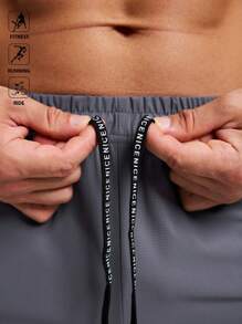 Acti Log Men's Drawstring Waist Pocket Casual Gym Workout Shorts - Multicolor - View 4