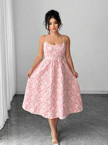 Celure Damen Große Größen knitterige Chrysanthemen-Strukturkleid in Bodycon Form, elegant romantisch als Trägerkleid