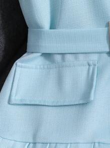 SHEIN Vestido de verano elegante con textura para niñas preadolescentes