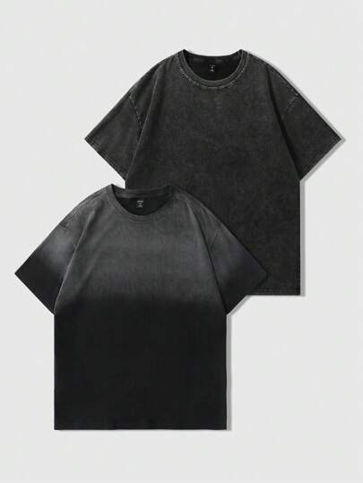 Street Life تي شيرت أكمام قصيرة لطباعة الخيل المتناثرة بالطراز الأميركي الشارع للجنسين