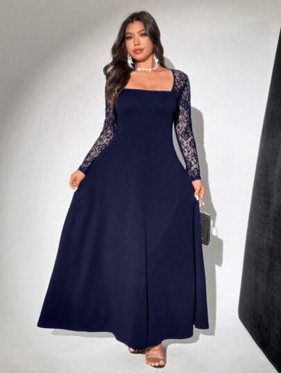 Viva Relle Plus Size Casual Dress, Minimalist Style For Everyday Wear,Valentine Fall Cloth For Women