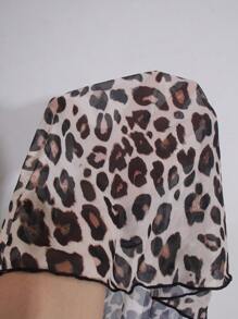 SHEIN Swim 1pc Leopard Print Vacation Fashionable Summer Beach Dress - Multicolor - View 6