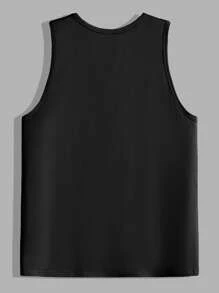 Manfinity VCAY 3pcs Pack Men's Solid Color Crew Neck Sleeveless Casual Knitted Tank Top - Light Grey - View 10