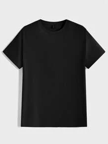 Manfinity BRENVOR 3pcs Pack Men Knitted Casual Short Sleeve T-Shirt, For Going Out, For Friends