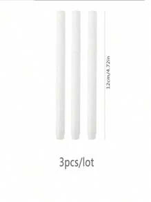 3/6/12pcs White Liquid Chalk Pen For Chalkboard, Led Writing Board Pen, Pen For Sticker Labeling, School Stuff , Erasable Marker Pen Back To School