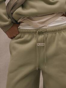 MUSERA Quần thể thao ống rộng cạp chun, thích hợp đi nghỉ mát, sân bay, dự lễ tốt nghiệp, làm giáo viên, phù hợp cho nữ sinh, mùa thu năm học mới. - Xám - Xem 5