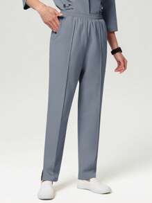 Scrubzie 2pcs Women /Nursing Scrub Uniform Set - Long Sleeve Shirt And 3/4 Length Pants