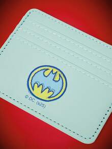 BATMAN X SHEIN 蝙蝠徽标印花卡夹 - 藍色 - 查看 4