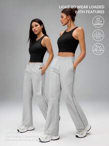 SHEIN PETITE Multi-Layered Polka Dot Pattern Cake Pleated Skirt - Navy Blue - View 1