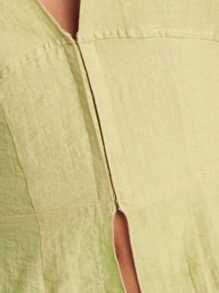 Nöista Top ajustado de cuello halter con detalle de lazo en el cuello - Eleva tu look de verano con esta pieza destacada para tu día