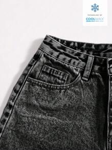 GlowEve 女式口袋磨边休闲百搭牛仔短裤