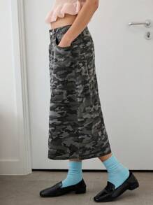 COUREZ Denim Camo Jorts /Y2K Street Wear Summer Outfits For Women Summer Shorts Vintage 100%Cotton