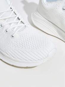 CUCCOO BASICS Ladies' Casual Outdoor Lightweight Running Sports White Shoes All Seasons Plain For Summer Vacation Shoes Summer Sports Shoes Casual Shoes Spring Shoes Easter Tainers Back To School