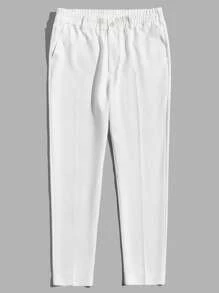 Manfinity VCAY Men Solid Slant Pocket Suit Pants