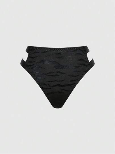 Grunge Punk Dark Punk Metal Chain Open-Crotch Sexy G-String Thong