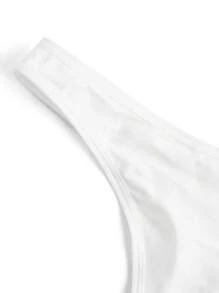 Ocili 女士纯色舒适丁字裤 - 白色 - 查看 7