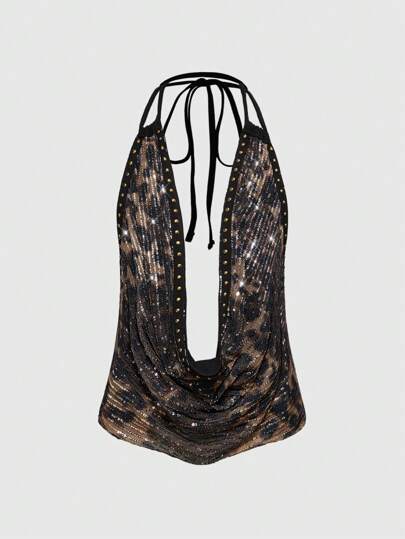 Hippie Blusa sexy e alla moda con laccetti e schiena scoperta per le donne