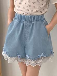 DAZY Tween Girls Denim Shorts,Girls Summer Outfits,Back To School Clothes - Light Wash - View 7