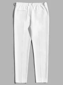 Manfinity VCAY Men Solid Slant Pocket Suit Pants