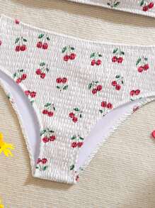 SHEIN Bộ Bikini In Hoa, Phong Cách Ngày Lễ In Ngẫu Nhiên - Nhiều màu - Xem 6