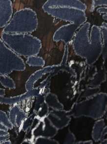 Aveloria Refined Elegant Commuter Women's Shirt, High-End Design With Embroider, V-Neck, Waist Cinching, Flattering Lantern Sleeve, Short Style Fall Cloth For Women - Multicolor - View 7