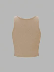 INAWLY Solva Camiseta sin mangas de mujer de talla grande con estampado de eslogan y fruta, informal para verano