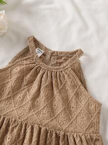 SHEIN Vintaside Kids Young Girl Casual Batik Print Ruffle Hem Halter Dress, Summer Girls Brown Dress Little Girls Khaki Dress Girls Beige Summer Dress Girls Sleeveless Aline Dress Girls Casual Dress Kids Brown Dress Little Girl Tan Dress Girls Sleeveless Summer Dress Girls Casual Aline Dress Little Girl Brown Dress Girls Sleeveless Casual Dress