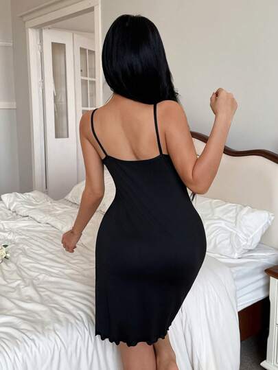 Women able Kanten Slit Slip Dress view 2