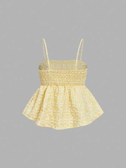 SHEIN MOD 女士荷葉邊細肩背心