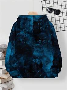 SHEIN Leap Crew Tween Boy Casual Minimalist Video Game Graphic Loose Fit Long Sleeve Hoodie Sweatshirt, Suitable For Autumn/Winter