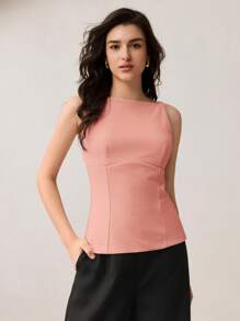 BizChic 2025秋季新款蝴蝶结镂空装饰上衣，优雅都市浪漫乡村风，适合音乐节、机场旅行、婚礼宾客、生日、万圣节、商务休闲、办公室、约会、派对、返校等场合，夏季女士无袖上衣