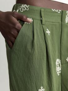 Ontre 2025 秋冬女装、秋冬女装、女士冬装、返校装、万圣节、圣诞节、商务休闲、复古、优雅、百搭、基本款服装、纳什维尔服装、花卉刺绣、口袋、褶皱、阔腿、宽松休闲裤、优雅派对礼服、适合独立日、海滩度假、毕业典礼、婚礼嘉宾、阵亡将士纪念日、舞会、百搭日常通勤、女士沙滩裤