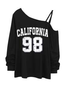 SHEIN Essnce 休闲简约黑色字母印花大码女式无袖背心，适合春、夏、秋季