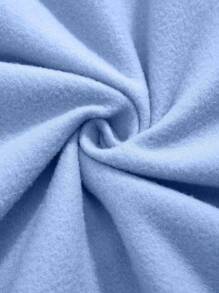 INAWLY 女士连帽抓绒卫衣，饰有心形和爪印图案，适合毕业季、返校季、教师节等场合，秋季返校套头衫 - 淺藍色 - 查看 3