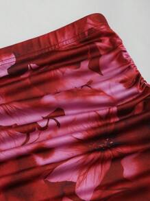 Sweetra Zufälliger Blume Muster 2 Stücke Set für Frauen, Neuankömmling