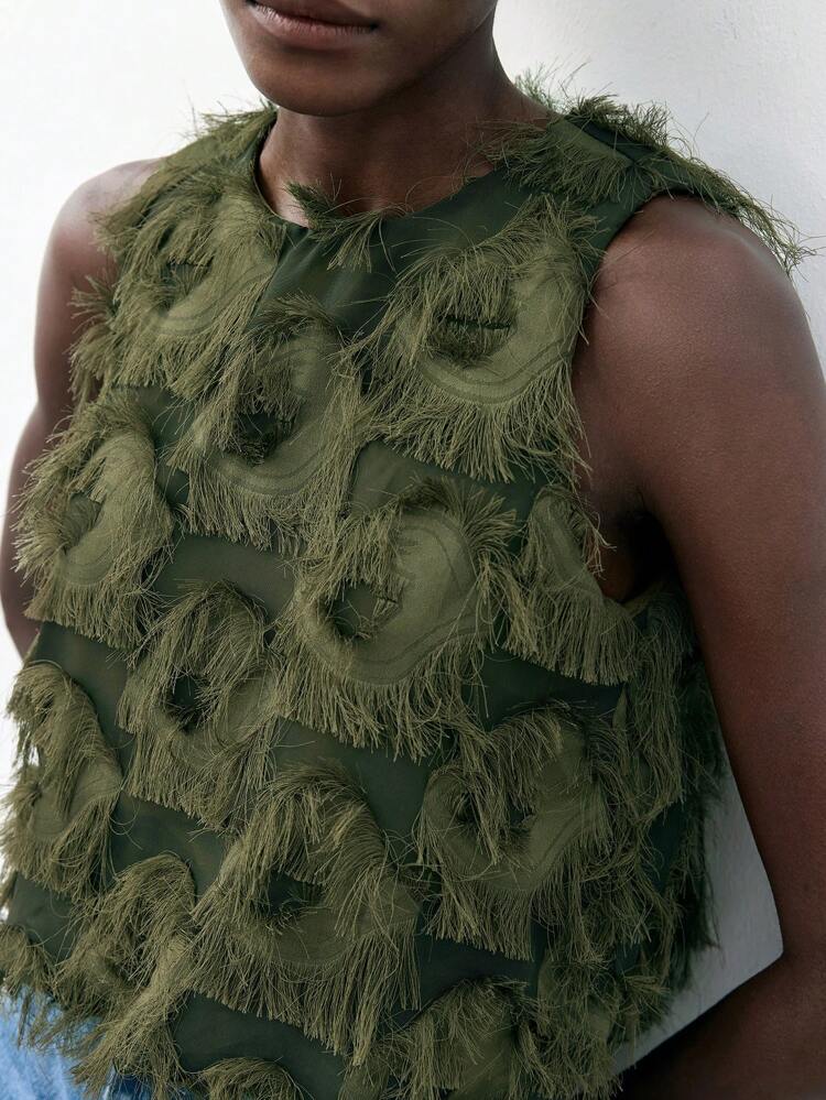 SHEIN Maija Débardeur court à imprimé floral avec torsade devant MAIJA