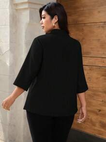 Celure Blazer fin vintage décontracté à manches 3/4, à la mode, printemps et été