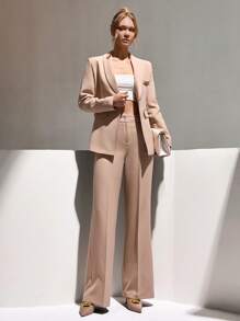 CLARA VERO Conjunto de mujer de dos piezas: chaqueta tipo blazer y pantalón