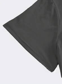 EMERY ROSE Áo phông cỡ lớn in hình Kindness Is Free - Xám - Xem 4