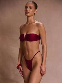 Musera Resort Plunge Bandeau Bikini Top Summer, Ibiza Fits, Holiday, Vacation, Sexy, Romantic, Beach Swim Elegant Festival Sagrada