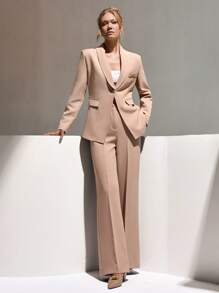 CLARA VERO Conjunto de mujer de dos piezas: chaqueta tipo blazer y pantalón