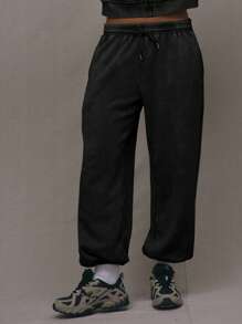 MUSERA Gewaschene Jogginghose mit Kordelzug an der Taille, lässiger Sommerurlaubs-Flughafen-Look im 90er-Jahre-Stil, süßer Y2K-Aktivoutfit für Flughafen, Abschluss, Rückkehr zur Schule, Lehreroutfits für Frauen, Rückkehr zur Schule Herbst, Winter, Weihnachten