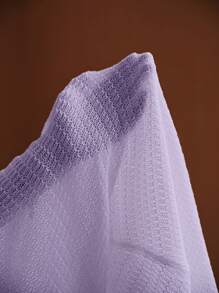 MOTF PREMIUM 贝壳金属镂空罩衫 - 淡紫色 - 查看 8