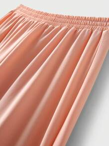 JNSQ Back To School Clothes, Tween Boys Outdoor Sports Short Sleeve Shorts Uniform T-Shirt Set Children's Round Neck Patchwork Contrast Color Funny Letter Print Outdoor Sports Short Sleeve Jersey Set - Orange - View 11