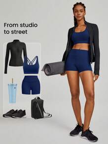 GLOWMODE 2.5" FeatherFit™ Ultra-Short Anti-Slip Biker Shorts Low Impact Casual Daily Gym Summer Workout